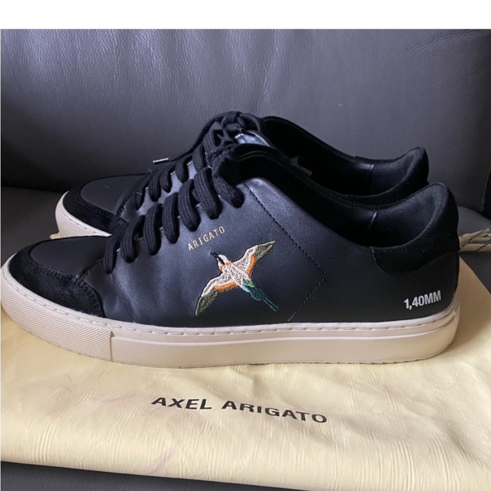 Axel Arigato Black and Cream Sneakers